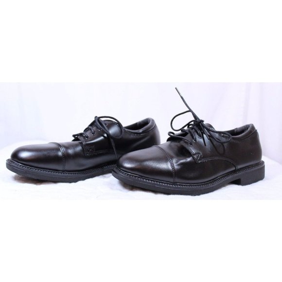 George Size 9.5 M Men's Black Lace Dress Oxford Shoes - Picture 4 of 7